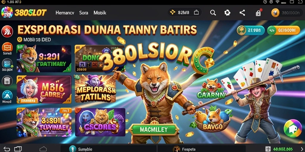 Screenshot Gameplay 380SLOT menampilkan dunia yang luas dan menakjubkan.