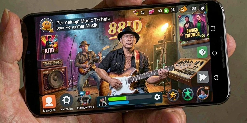 Screenshot utama 88ID menampilkan permainan musik yang seru dan interaktif.