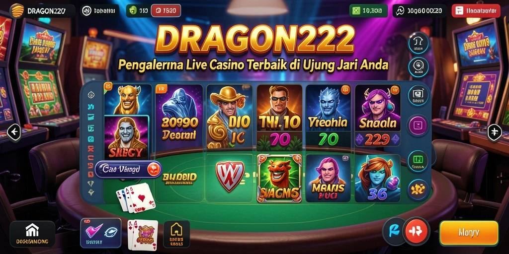 Tampilan gameplay Live Casino yang seru dan interaktif.