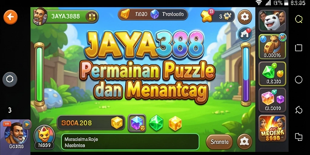 Tampilan gameplay JAYA388 dengan tantangan Puzzle yang menarik.