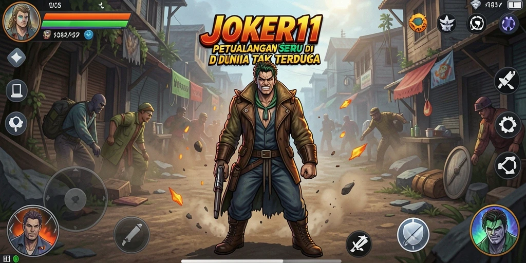 Gameplay JOKER11 menampilkan aksi petualangan yang seru dan mendebarkan.