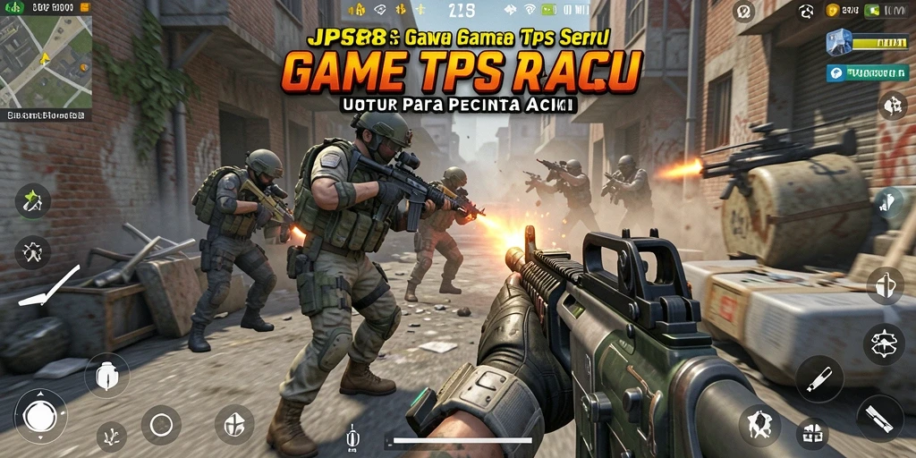 Screenshot gameplay JPS88 yang menampilkan pertempuran mendebarkan.