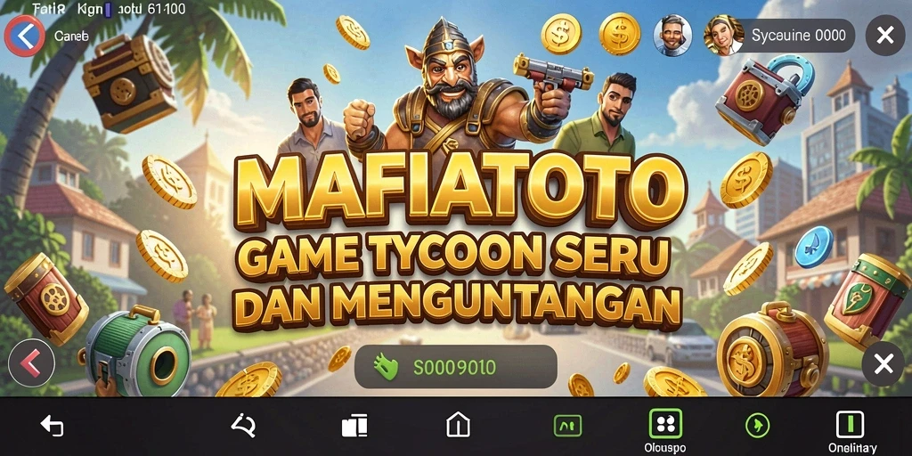Gameplay seru MAFIATOTO dengan simulasi bisnis yang menarik.