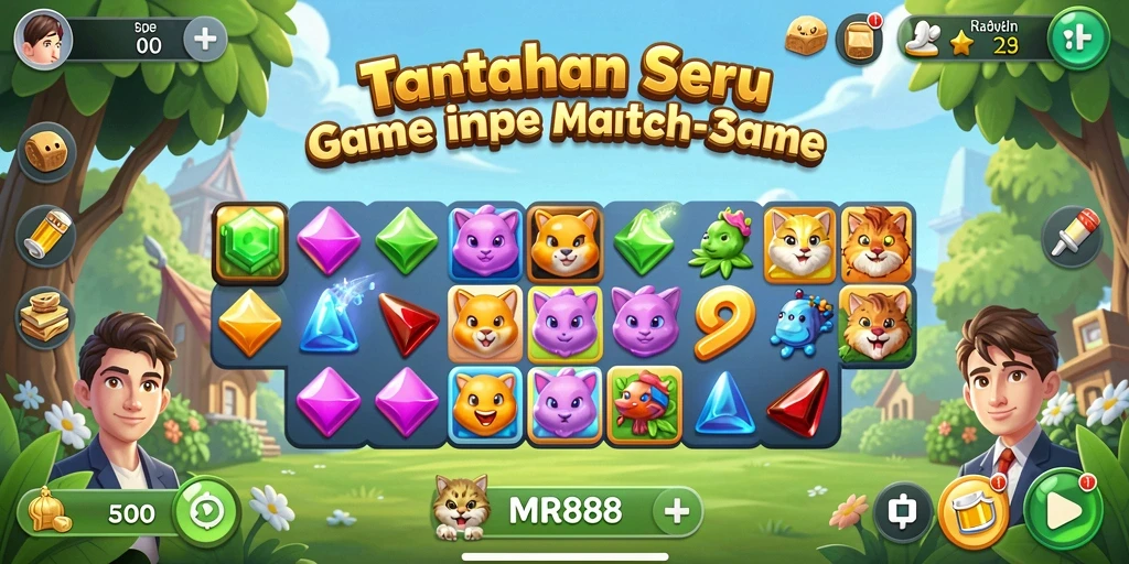 Gameplay seru dengan grafis berwarna-warni dan tantangan menyusun.