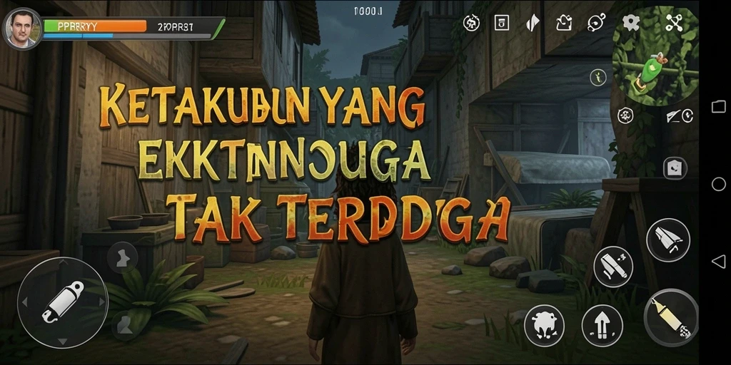 Tampilan gameplay mencekam di PPRRYY dengan atmosfer horror yang mendalam.