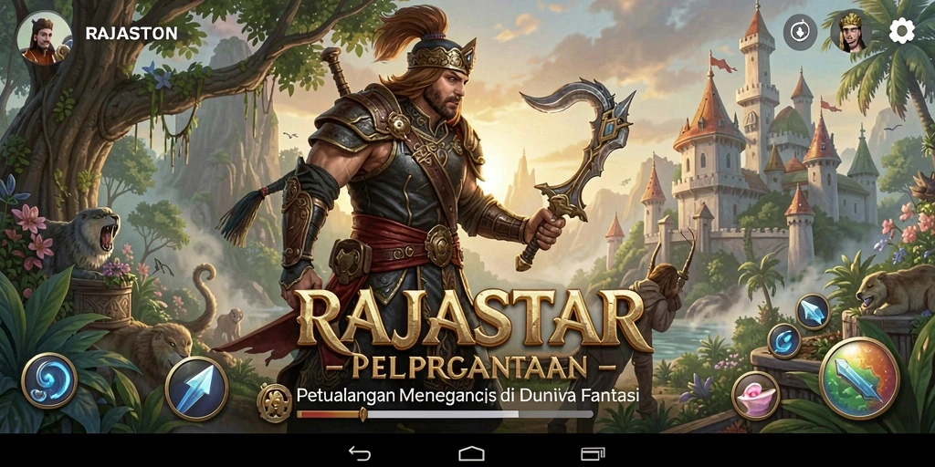 Screenshot RAJASTAR menampilkan aksi seru dalam petualangan yang menegangkan.