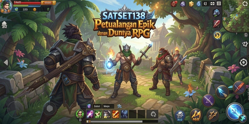 Tampilan gameplay menegangkan di dunia RPG penuh petualangan.
