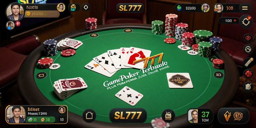 Tangkapan layar gameplay poker di SL777 dengan grafis yang mengesankan.
