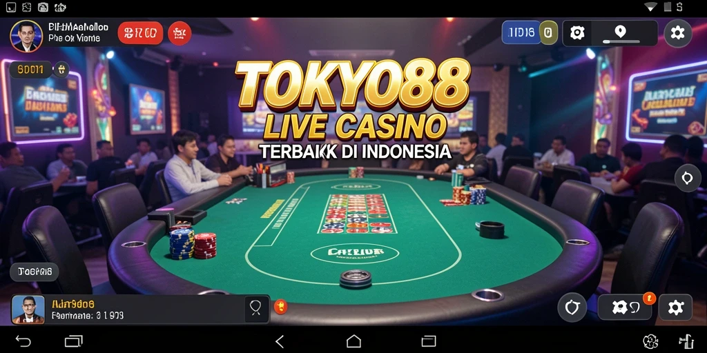 Screenshot gameplay TOKYO88 yang menampilkan suasana kasino langsung.