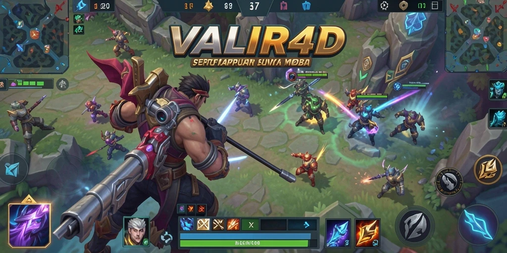 Gameplay MOBA yang mendebarkan dengan grafis menawan.