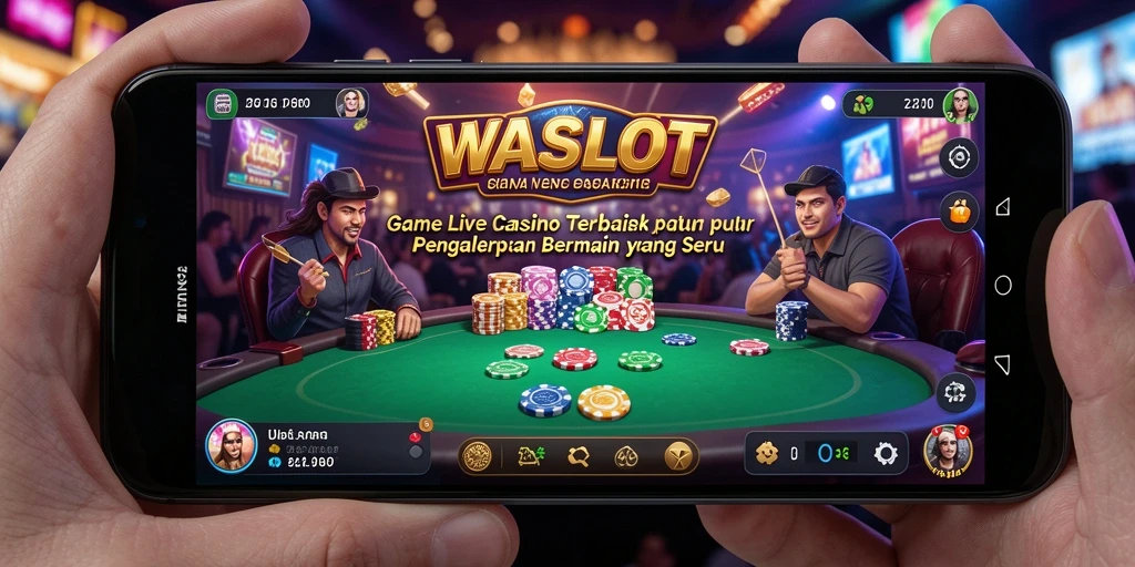 Screenshot gameplay WASLOT menampilkan sesi live casino yang menarik dan interaktif.
