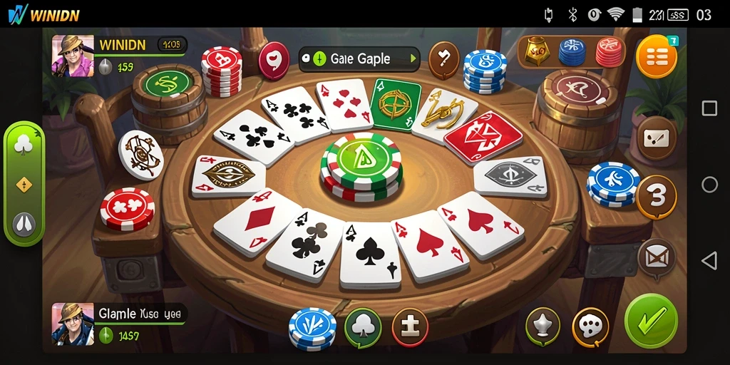 Tampilan gameplay WINIDN yang seru dan menantang.